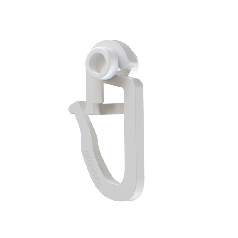 CURTAIN RAIL CLIP WITH SMALL ROLLER